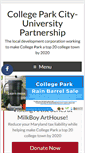 Mobile Screenshot of collegeparkpartnership.org